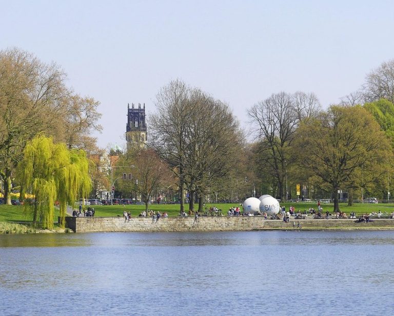 Aasee Münster: Blick auf den Aasee