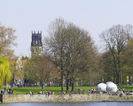 Aasee Münster: Blick auf den Aasee